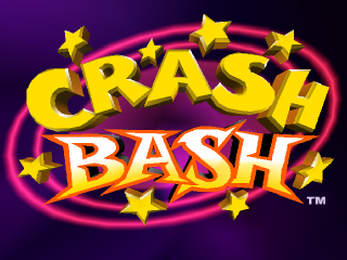 Crash Bash title screen for Playstation